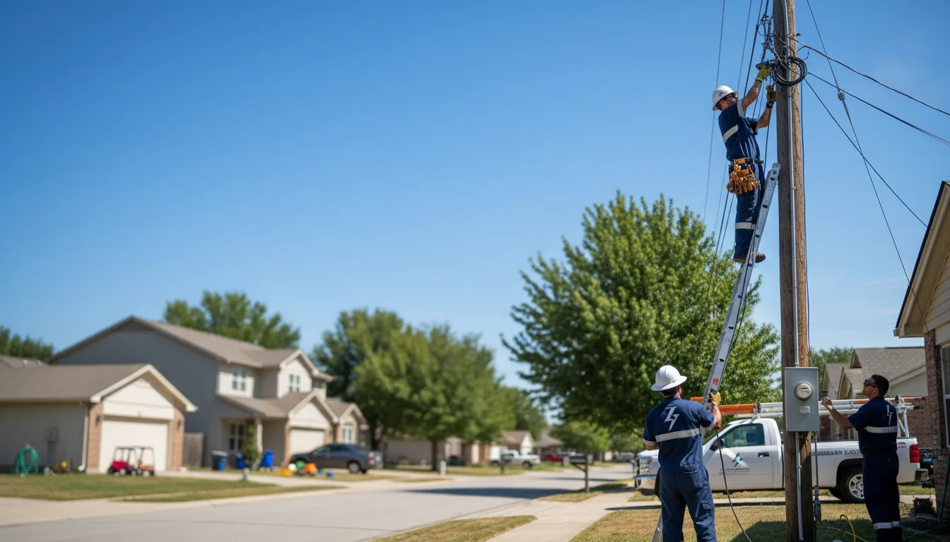Residential electrician providing installation services in Humphrey, AR